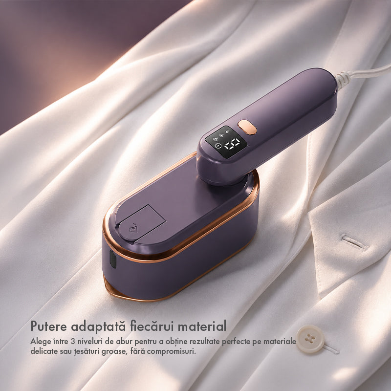 Weston SteamGlow utilizat pentru călcarea verticală a hainelor